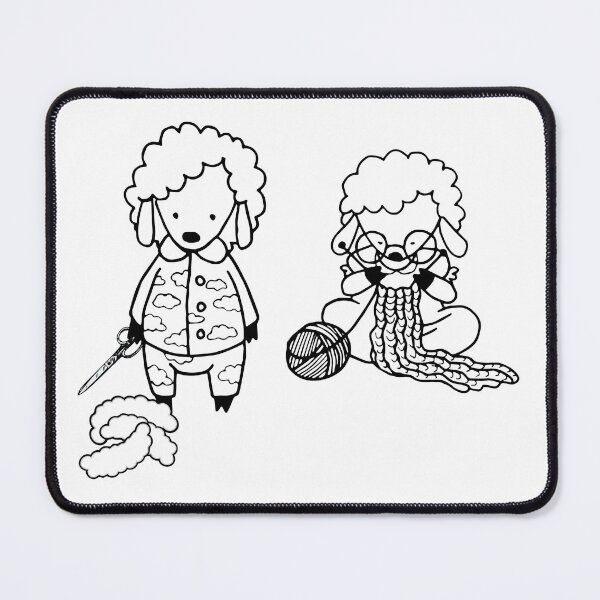 Item preview, Cute Knitting Sheep Stickers for Handspinners & Sheep Lovers designed and sold by DSeller.