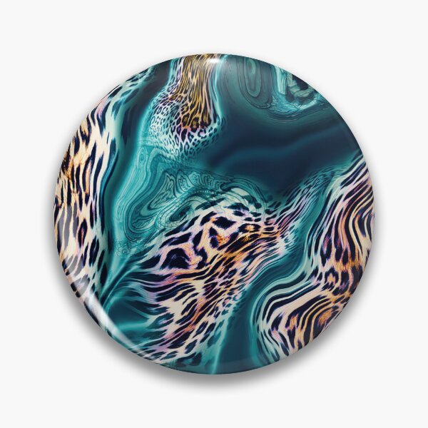 Aperçu de l'œuvre Motif léopard turquoise fascinant créée et vendue par FGCART.