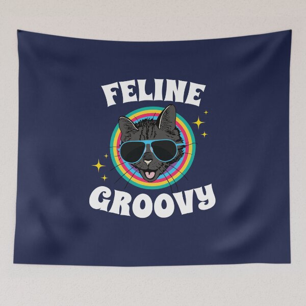 Item preview, Feline Groovy Retro Kitty Cat  designed and sold by jaygo.