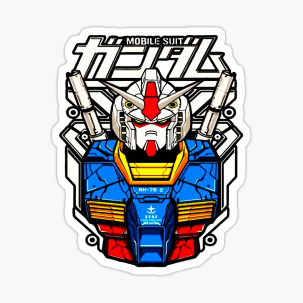 "MOBILE SUIT GUNDAM JAPANESE ANIME" Sticker for Sale by Bliesfrsyes