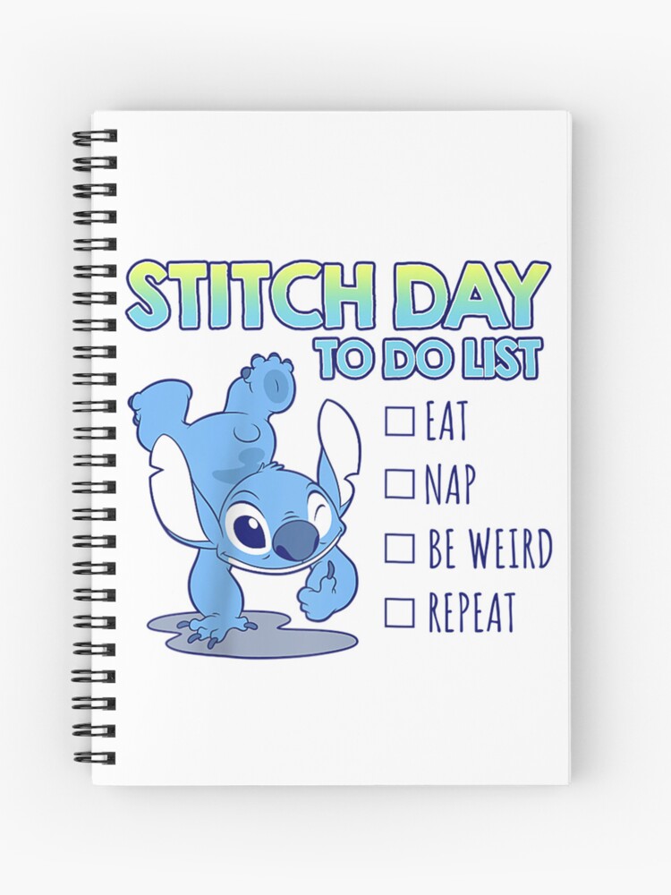 Disney Stitch Sleepy Stitch Furry Notebook