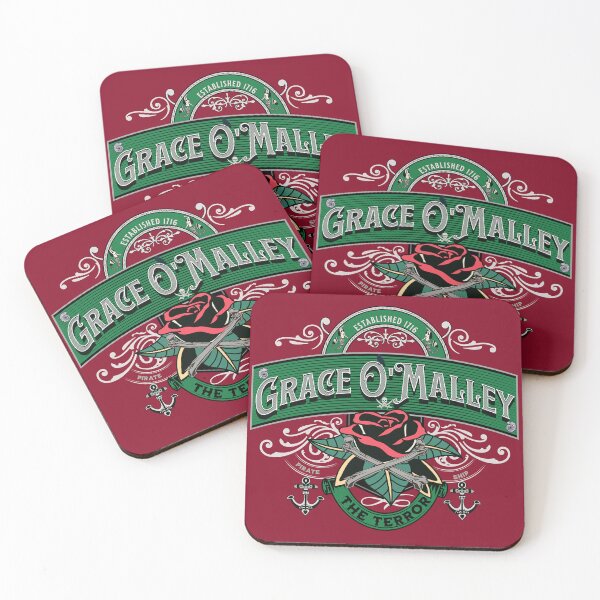 Item preview, Female Pirate Woman Grace O' Malley with anchors and cross bones designed and sold by Emeris.