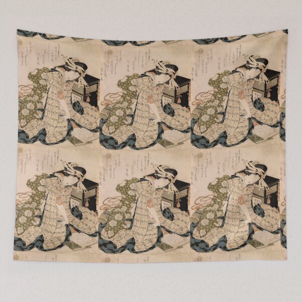 Item preview, Courtesan Asleep, by Katsushika Hokusai designed and sold by lamalee.