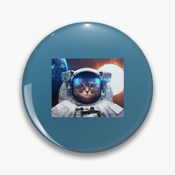 Item preview, Total Solar Eclipse Funny Cat Meme Laser Beam Astronaut Tee designed and sold by TrenDoi.