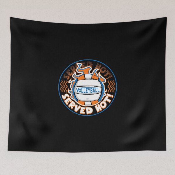 Item preview, Volleyball Served Hot Blue Orange Vball Classic T-Shirt designed and sold by janlzmaude.