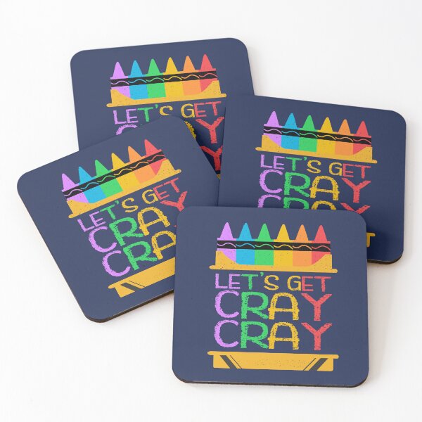 Item preview, Let's Get Cray Cray Funny Grade School Crayon Box Quote designed and sold by CRHPOD20.