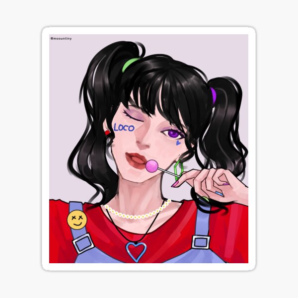 Loco Itzy Fanart Sticker For Sale By Tinycity Redbubble