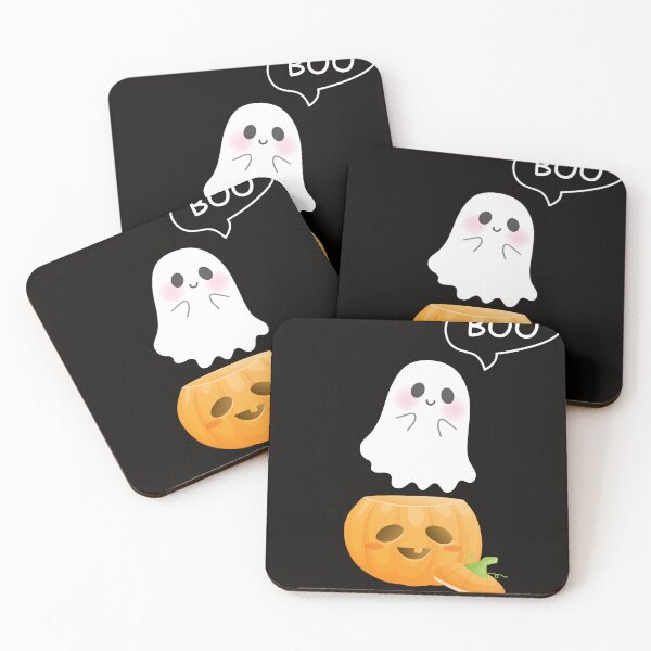 Item preview, Baby ghost and pumpkin friend play together  designed and sold by Ravivan.