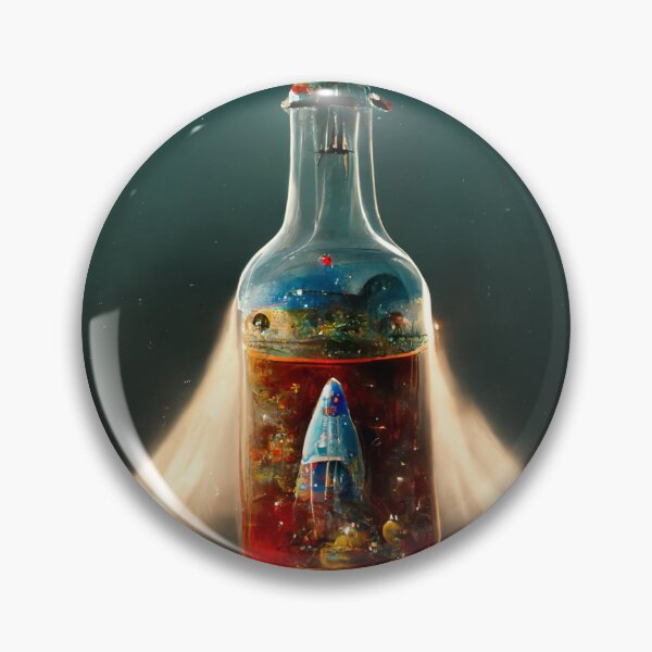 Item preview, Rocket ship in a bottle designed and sold by Blake W.