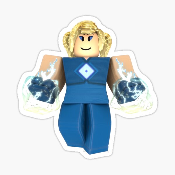 Tessla Heroes Of Robloxia Sticker By Insanelyluke Redbubble - roblox hero of robloxia