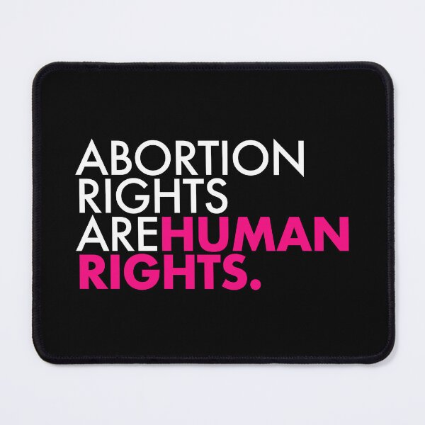 Item preview, Abortion Rights are Human Rights - white and hot pink designed and sold by Thelittlelord.