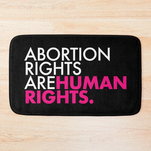 Item preview, Abortion Rights are Human Rights - white and hot pink designed and sold by Thelittlelord.