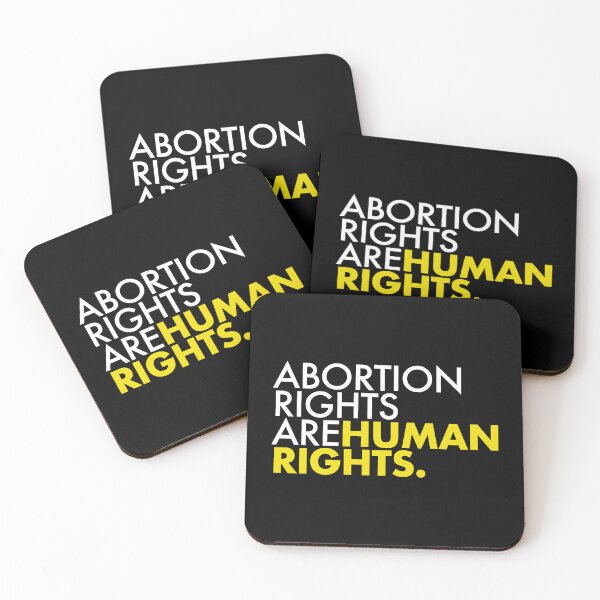 Item preview, Abortion Rights are Human Rights - white and yellow designed and sold by Thelittlelord.