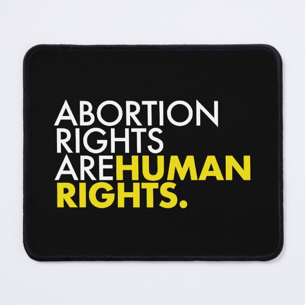 Item preview, Abortion Rights are Human Rights - white and yellow designed and sold by Thelittlelord.