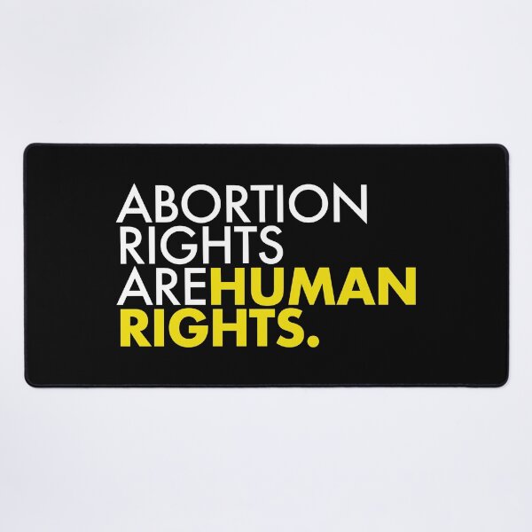 Item preview, Abortion Rights are Human Rights - white and yellow designed and sold by Thelittlelord.