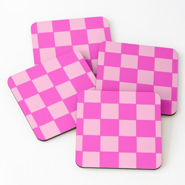 Item preview, pink checker print Danish Pastel designed and sold by mariahmoniquedesign.