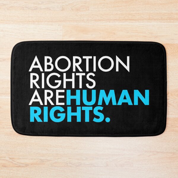 Item preview, Abortion Rights are Human Rights - white and teal designed and sold by Thelittlelord.