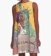 Love Is Love Is Love A-Line Dress