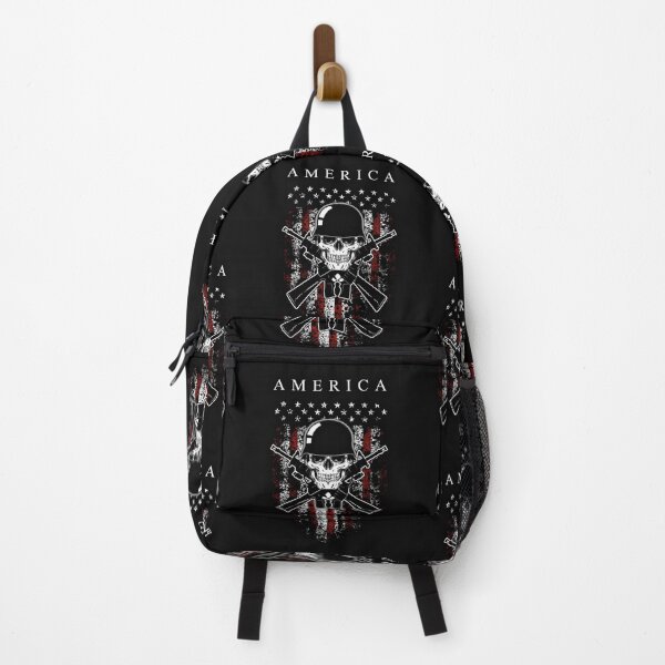 Item preview, America with skull and crossed guns designed and sold by AmericaFreedom.