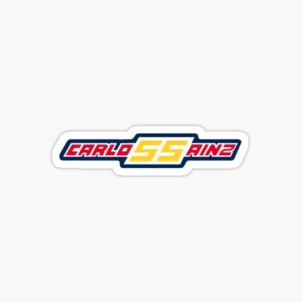 Carlos Sainz Jr. # 55 / Carlo55ainz (Luz) Pegatina
