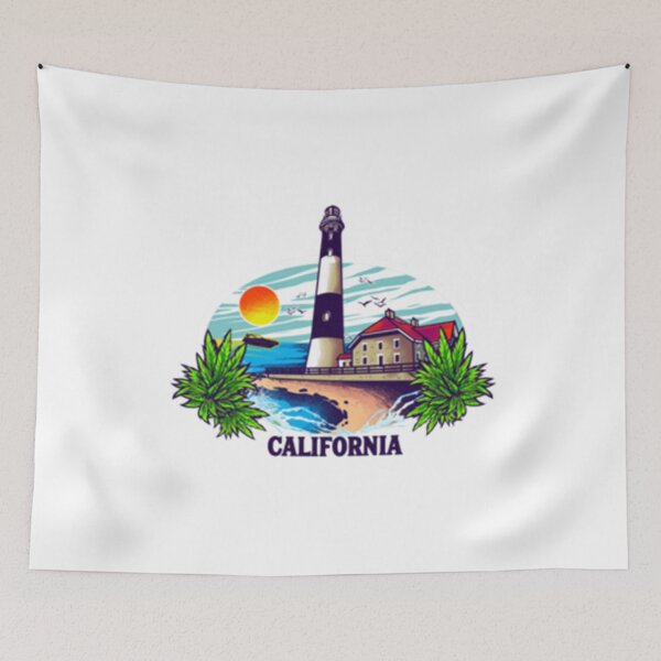 Item preview, California lighthouse beach summer   designed and sold by CaramiccoASC.