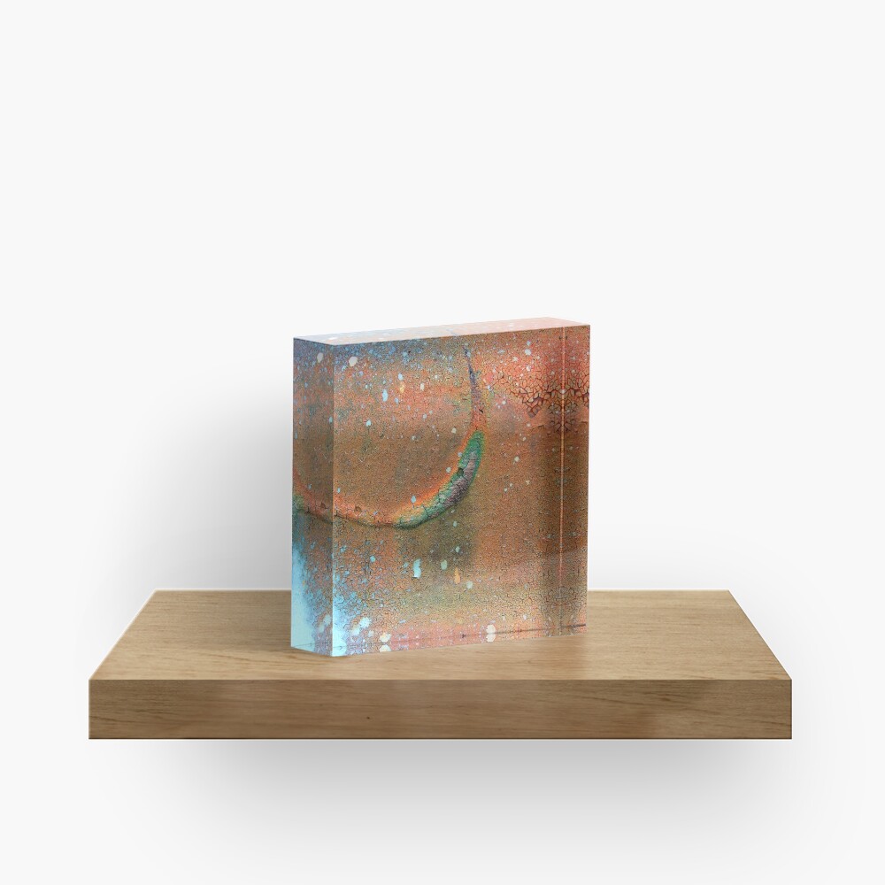 Drip-Dried Acrylic Block