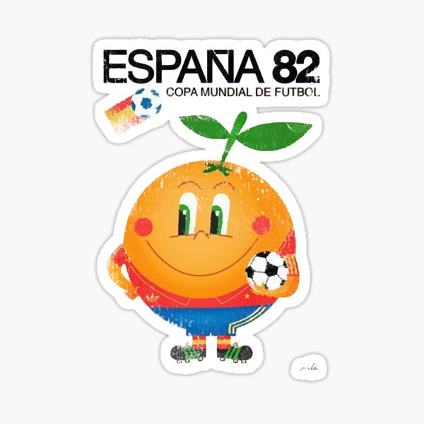SPAIN 1982 WORLD CUP ESPANA 82 SELF ADHESIVE CAR WINDOW STICKER FOOTBALL UNUSED 