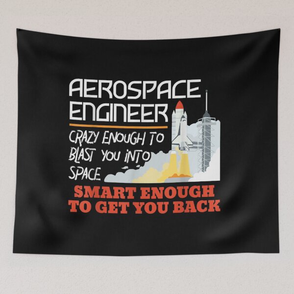 Item preview, Aerospace Engineer Crazy Smart Enough - Funny Engineering designed and sold by RichardMarkham.