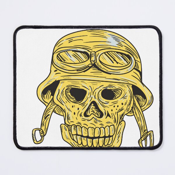 Item preview, Skull with Biker Helmet Drawing designed and sold by Shifa19.