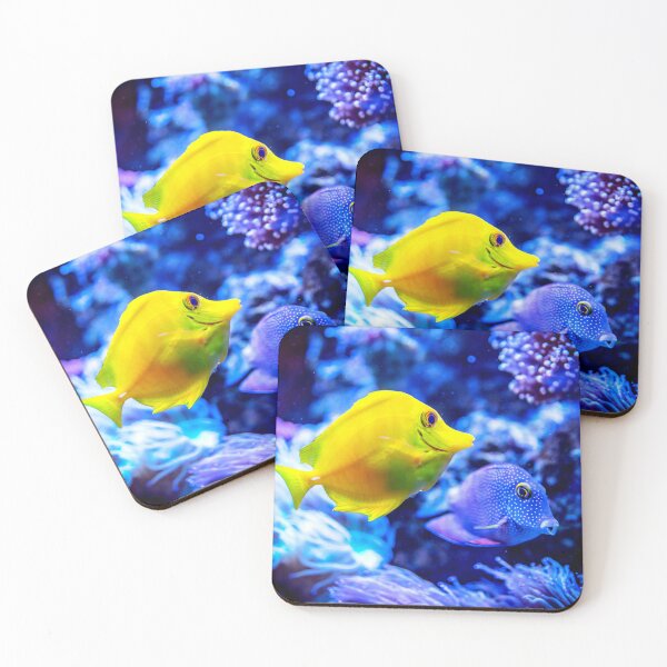 Item preview, ANIMALS #34 - Yellow Tang Fish and Blue Friend designed and sold by DEL-Productions.
