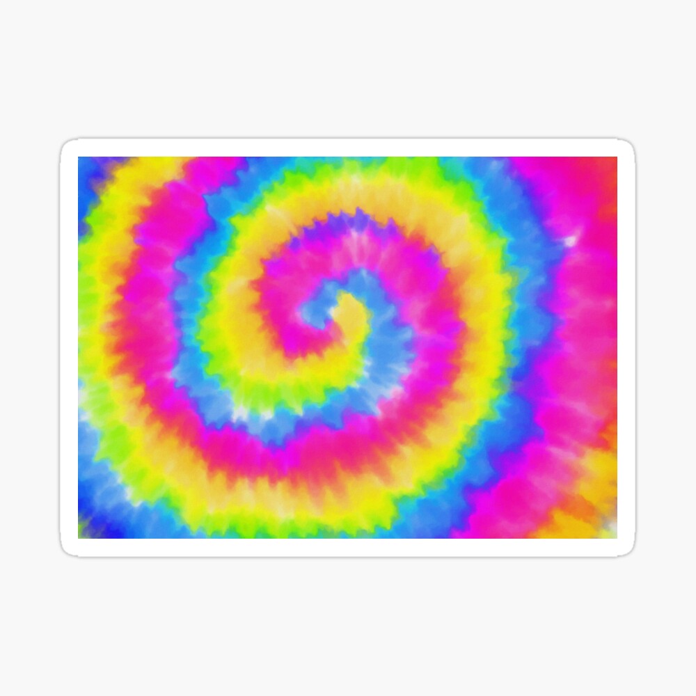 Spiral tie-dye technique