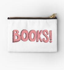 Books! in Pink Zipper Pouch