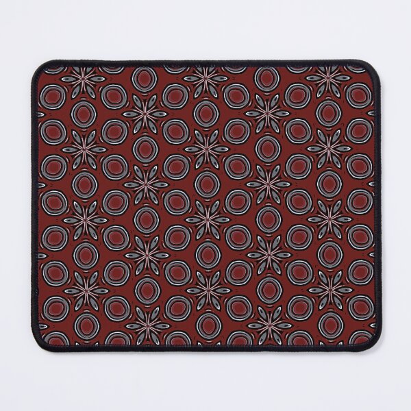 Item preview, Star Flowers and Circles Maroon Design  designed and sold by FancyFriendship.