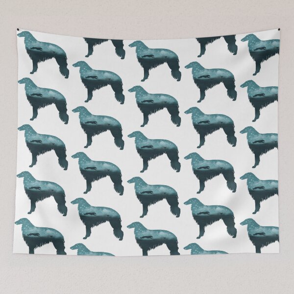 Item preview, Starlit Hunt Borzoi designed and sold by Spinyflowerart.