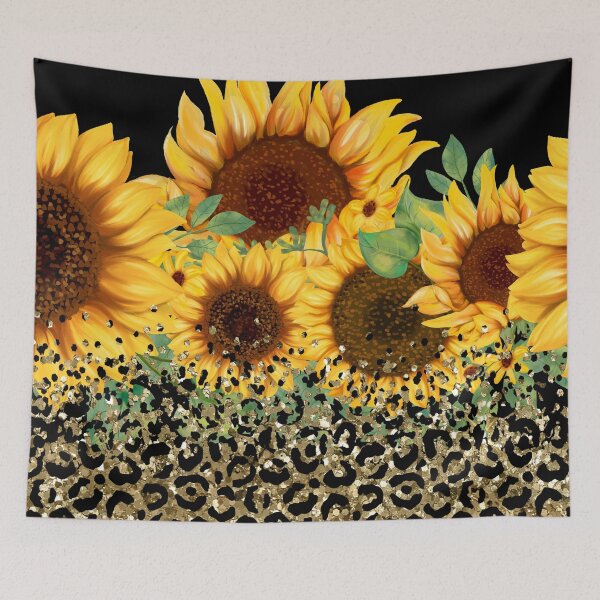 Item preview, Beautiful sunflower with leopard print designed and sold by FGCART.