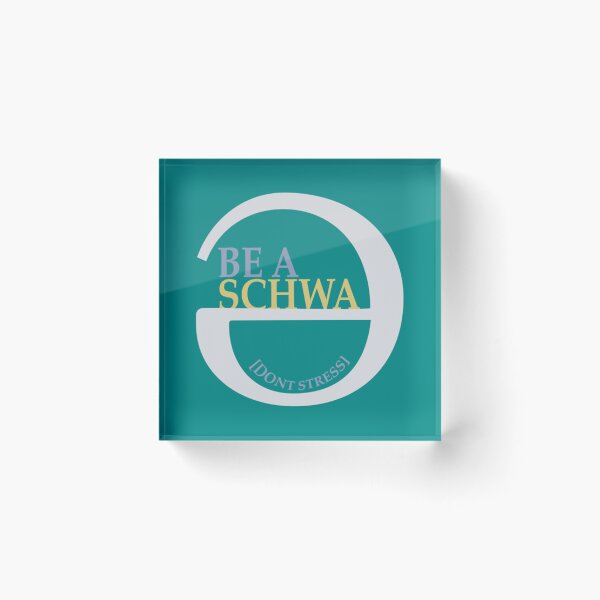 Item preview, Be A Schwa Don_t Stress   designed and sold by SuriHanna.