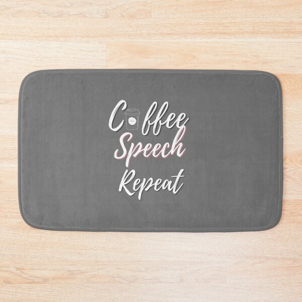 Item preview, Coffee Speech Repeat   designed and sold by SuriHanna.