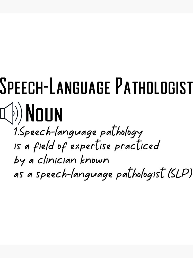 Disover Funny Speech-language pathology Definition Gift Premium Matte Vertical Poster