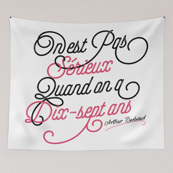 Item preview, We are not serious when we are 17 - Arthur Rimbaud designed and sold by Twice-in-Saigon.