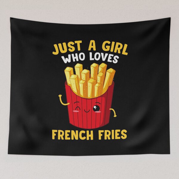 Item preview, Just A Girl Who Loves French Fries designed and sold by mteehut.