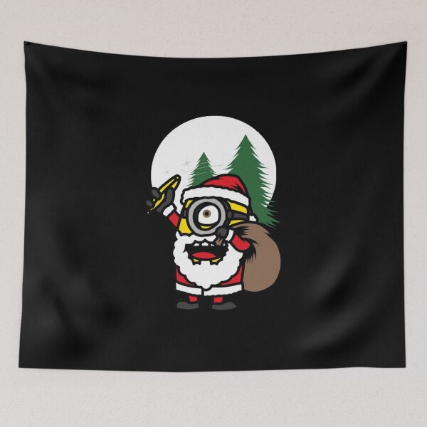 Item preview, Minions Santa Snow designed and sold by Byrd-Maureen.