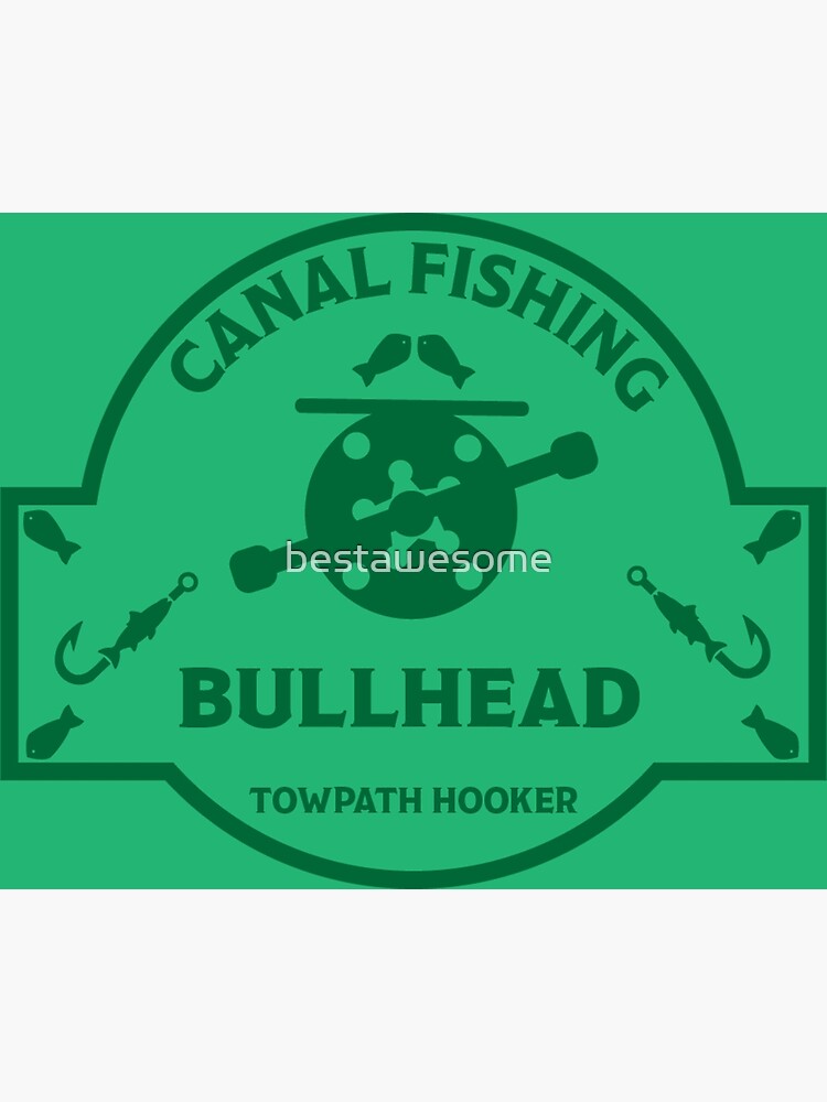 "British Canal Fishing Gifts Canal Fish Canal Waterways Fishing Bullhead Fish" Poster for