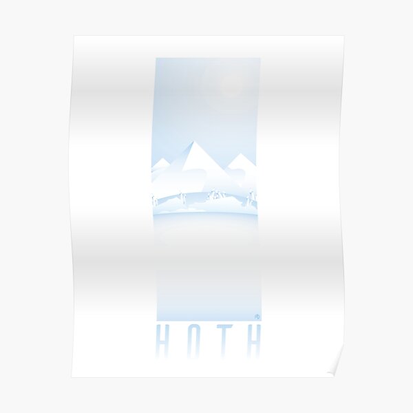 Cold, Blinding Hoth Poster