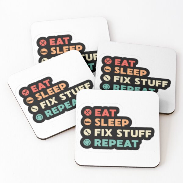 Item preview, Eat Sleep Fix Stuff Repeat designed and sold by Trendy Design.