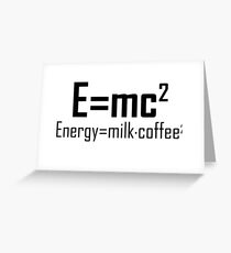 Tarjeta de felicitación E = mc2- Funny Physics Joke