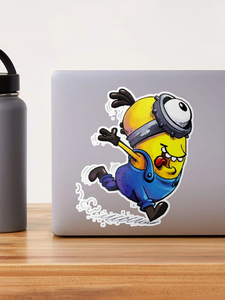 Minions Being Silly Despicable Me Sticker, Minion Sticker, Laptop Sticker,  Water Bottle Sticker, Free Shipping, iPad Sticker, Binder 