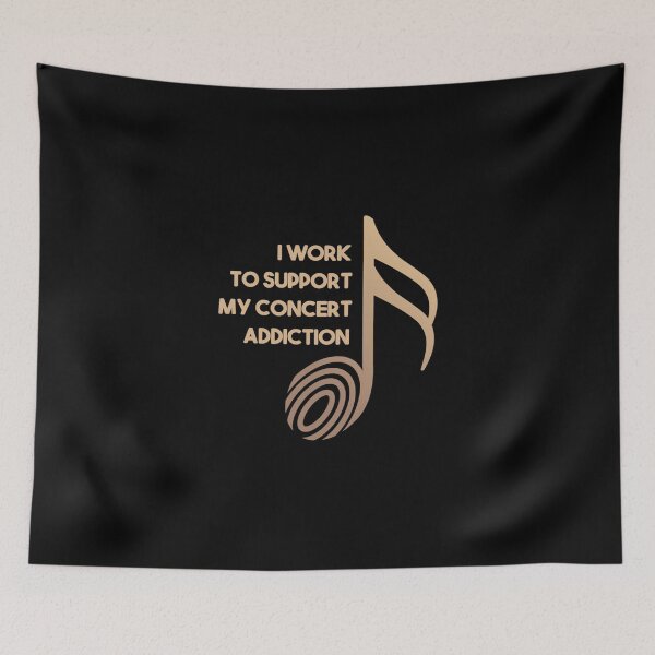 Item preview, I Work To Support My Concert Addiction Classic T-Shirt designed and sold by allysonhat.