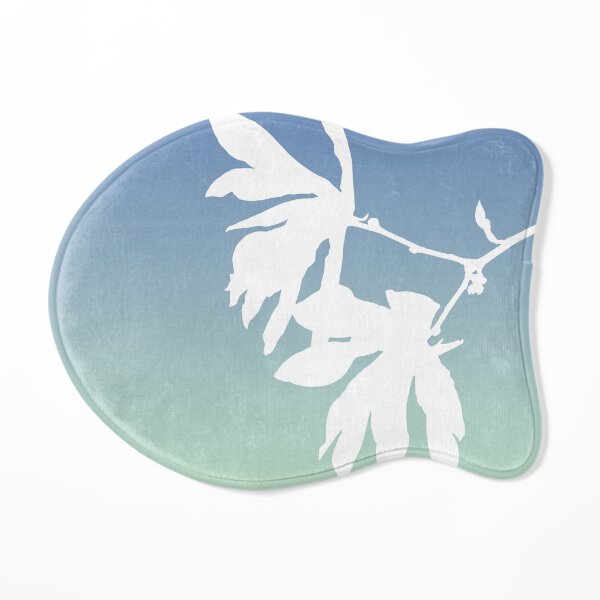 Magnolia Tree in Bloom in Bethlehem, Aqua Gradient Cat Mat
