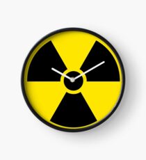 Reloj Símbolo de advertencia radiactiva