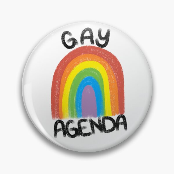 Item preview, Gay Agenda - Pride Rainbow with Hand Written Text designed and sold by buoyantpotato.